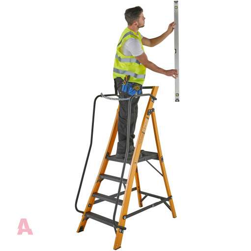 Youngman Wernerco Werner Mega step Megastep Safety Ladder Platform Data Engineer ladder Specialist Fibreglass Fiberglass