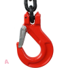 1-5tonne-single-leg-reevable-collar-chain Avernaco Rigging rigger slg lifiting gear red black 1.5 tonne