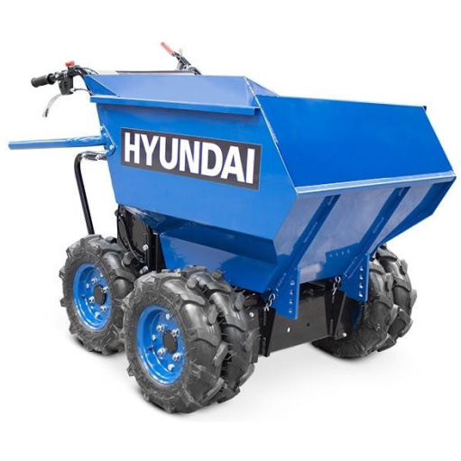 Hyundai 196cc 4-Wheel Drive 500kg Payload Mini Dumper / Power Barrow | HYMD500
