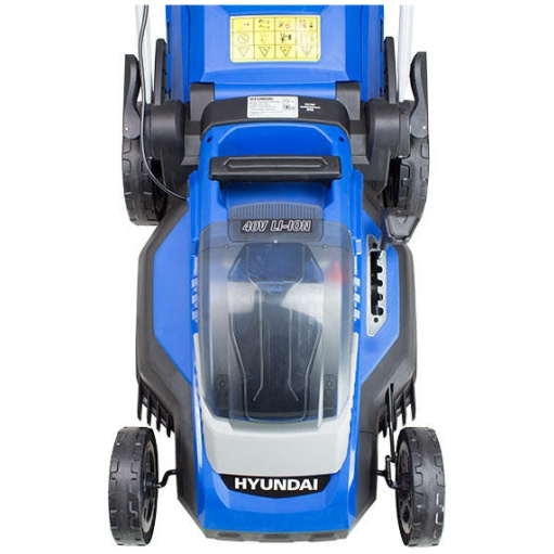 Hyundai 38cm Cordless 40v Lithium-Ion Battery Roller Lawnmower with Battery and Charger | HYM40LI380P