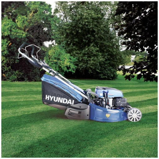 Hyundai 21"/53cm 196cc Electric -Start Self-Propelled Petrol Roller Lawnmower | HYM530SPER
