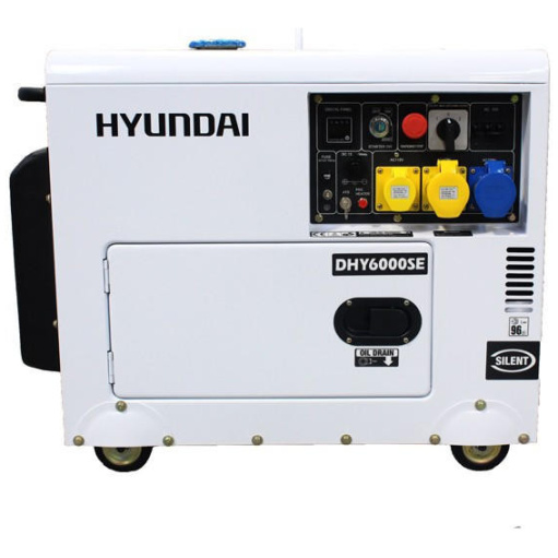 Hyundai 5.3kW Silenced Diesel Generator | DHY6000SE
