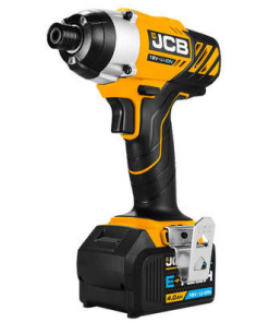 JCB 18V Impact Driver with 4.0Ah Lithium-ion Battery and 2.4A Charger | JCB-18ID-4XB