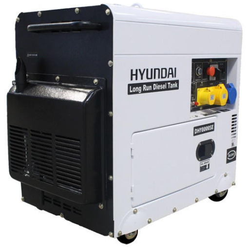 Hyundai DHY8000SELR 5.8kW ‘Silent’ Long Running Standby Diesel Generator