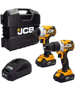 jcb tools JCB 18V Brushless Impact Twinpack 2.0Ah in W-Boxx 136 | 21-18BL-TPK-2