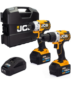 jcb tools JCB 18V Brushless Impact Twinpack 5.0Ah in W-Boxx 136 | 21-18BL-TPK-5